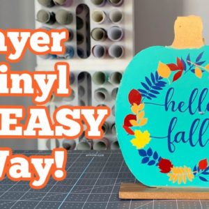 How to Layer Multicolored Vinyl Decals Using Registration Marks |EASY Cricut Vinyl Layering Tutorial