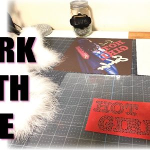 WORK WITH ME | Sublimation Graduation Cap Topper | Cricut Monogram Stickers | Money Card Holder