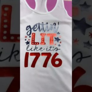 🤩 How To Layer HTV | 4th of July Tank Top