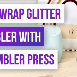 🥤 Full Wrap Glitter Tumbler With a Tumbler Press