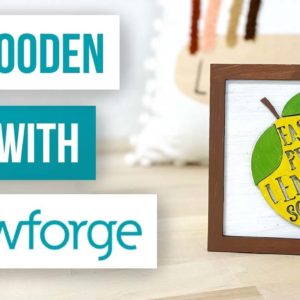 🪵 3D Wooden Sign With Glowforge