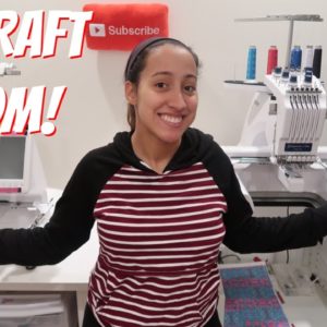 EMBROIDERY CRAFT ROOM TOUR! How I Organize My Embroidery Room! Etsy Embroider Business