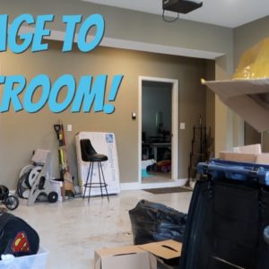 Making Space in our Garage! Garage to Craft Room Transformation PART 1! Big Surprise Coming Soon!