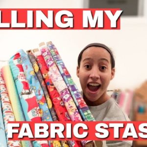 SELLING MY FABRICS! EMBROIDERING SHIRTS! EMBROIDERY VLOG! ETSY SELLER