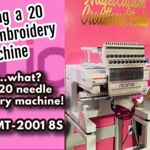 Unboxing the RICOMA MT-2001 8S | Ricoma 20 Needle Embroidery Machine | I Got a 20 Needle Machine!