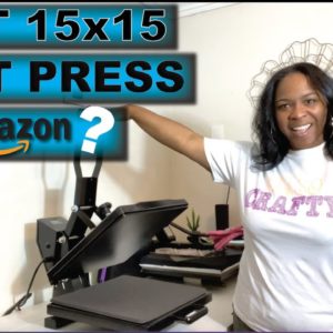 THE BEST AMAZON 15x15  HEAT PRESS FOR T-SHIRTS & SUBLIMATION? | UNBOXING & TEST VEVOR | BLING SHIRT