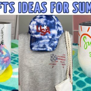 3 Easy Craft Ideas for Summer | Sublimation and Cricut Craft Projects