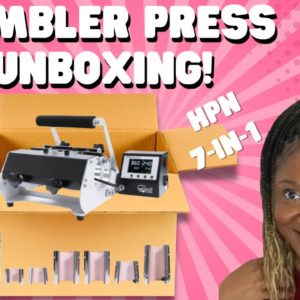 Tumbler Press Unboxing | Investing in Your Etsy Business | Heat Press Nation Tumbler Press 7-in-1