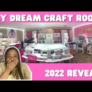 My Dream Craft Room Tour | Complete Tour of My Organized Space | Behind The Scenes of My Etsy Studio