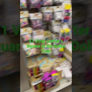 $1 Vinyl at the Dollar Tree | The All New Crafter's Square | Cricut and Silhouette Supplies #shorts