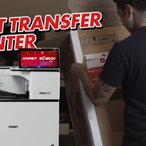 Uninet iColor 800w Toner Transfer Printer UNBOXING - Heat Transfer Printer, DTG Alternative