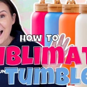 🥤 Have FUN - Learn How To Sublimate A Glass Tumbler with Crystal!