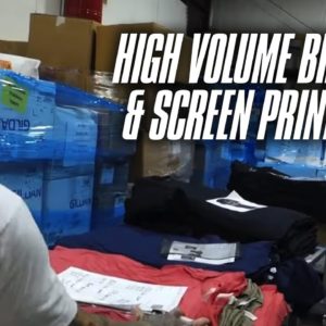 Behind The Scenes of Combat Iron Apparel - Touring a HUGE Screen Printing Shop + Clothing Brand