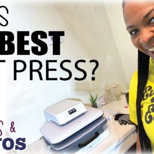 Crafts & Convos | HTVRONT AUTO HEAT PRESS | 15x15 AUTO OPEN| LIVE REVIEW & TEST