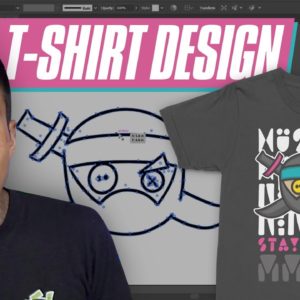 Designing A Shirt In Photoshop and Illustrator | Raster Vs Vector Design