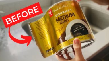 Don't toss your leftover coffee cans before you see this!