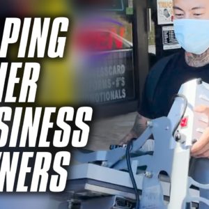 Giving a $600 Heat Press to a Business Owner