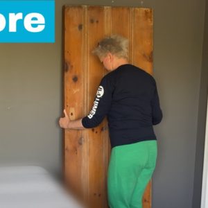 Her incredible bedroom transformation using an old door