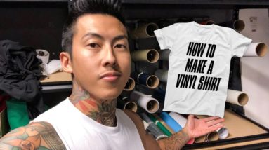 How To Make Vinyl Shirts from Home with Graphtec - Selling Shirts vLog 1