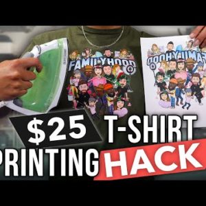 How To Print T-Shirts From Home With A $25 Budget