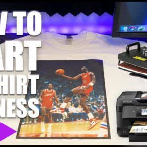 How To Start A T-Shirt Business At Home With $500 (How to make T-shirts)