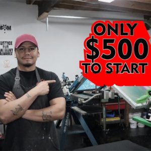 How to start a T-Shirt business with only $500 ( Screen Printing edition)