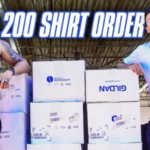 Tony is PUTTING IN WORK Fulfilling A 5,200 T-Shirt Order for Citi Trends and Handling His Own Brand