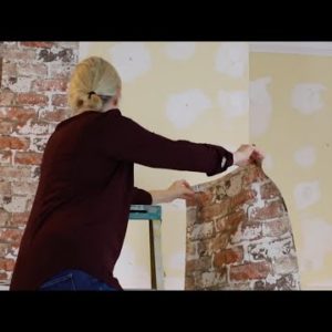 She transforms her living room with faux brick (and the after is gorgeous!) | 48 Hr Flip | Hometalk