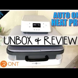 NEW!!! HTVRONT AUTO OPEN HEAT PRESS REVIEW | SUBLIMATION TEST | UNBOXING