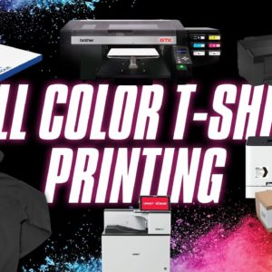 Full Color T-Shirt Printing Equipment Options - Dye Sublimation, Direct to Film, DTG, Screenprinting