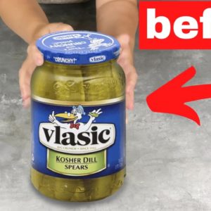 Save your leftover pickle jars for this brilliant idea!