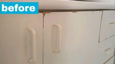 She hated her old cabinets - see her $15 transformation!