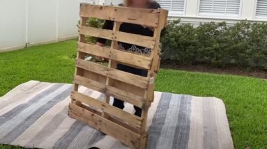 She lays a pallet in her backyard for a breathtaking idea!