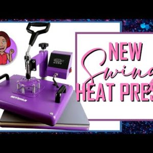 Swing Heat Press for Beginners: First Press with Siser Glitter Vinyl