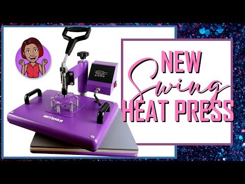 Swing Heat Press for Beginners: First Press with Siser Glitter Vinyl