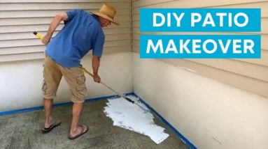 The incredible way this guy transforms his patio on a budget!