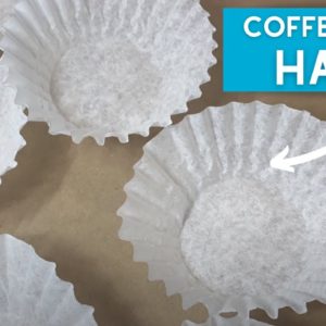 The stunning way this homeowner jazzes up her living room decor with coffee filters!