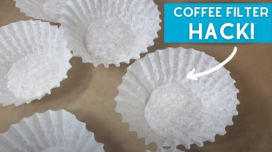 The stunning way this homeowner jazzes up her living room decor with coffee filters!