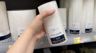 We're running to Walmart for pillar candles (WOW!)