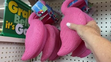 Why designers are grabbing up Dollar Store flamingos