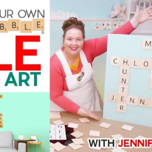 DIY Scrabble Tile Wall Art - How to Layout Your Words, Make Your Tiles, and Attach them Together!