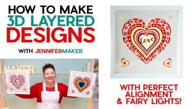 How to Make 3D Layered Designs on Your Cricut + Perfect Alignment & Fairy Lights