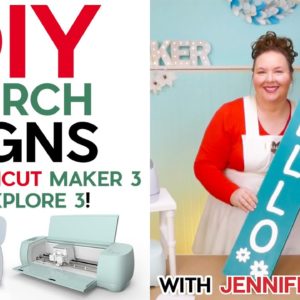 DIY Porch Signs on the Cricut Maker 3 & Explore 3 - Cut & Apply Long Lengths of Vinyl!