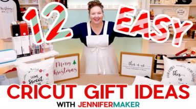 12 DIY Cricut Gift Ideas Using Just TWO Basic Materials!