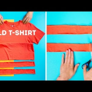 25 COOL T-SHIRT LIFE HACKS AND DECOR IDEAS