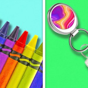 28 BRIGHT CRAYON DIYs AND CRAFTS