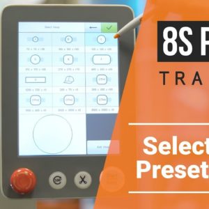 8S Panel training series: Part 5 - Selecting a Preset Hoop