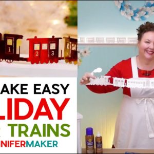 Easy Holiday Paper Train | Beginner-Friendly Countdown to Christmas Cricut Project