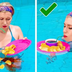 Best Swimming Pool Hacks || Everyday Hack For Hot Days