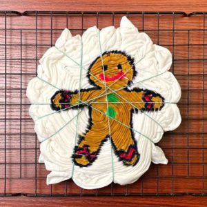 Christmas Tie-dye pattern : Gingerbread Man